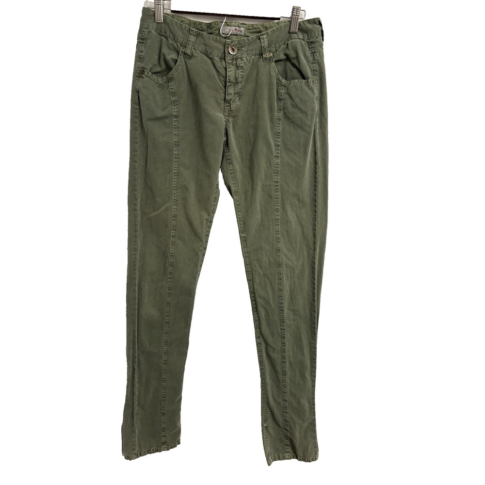 Joie Women's 28 Green Travel Pants Y2K 90's Lightweight Slim Urban Streetwear